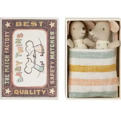 Baby Mice Twins In a Matchbox
