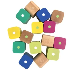 Baby's First Magnetic Wooden Blocks, 15-Piece Set