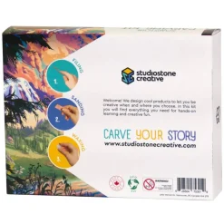 Bear and Wolf Soapstone Carving Kit