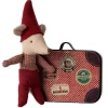 Christmas Baby Mouse with Suitcase