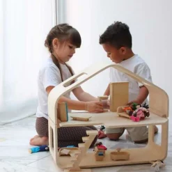 Contemporary Wooden Dollhouse