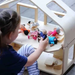 Contemporary Wooden Dollhouse