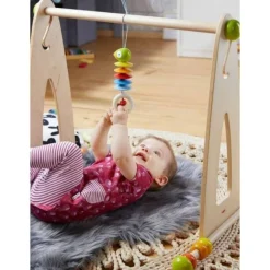 Dangling Wooden Figure Parrot Stroller and Crib Toy