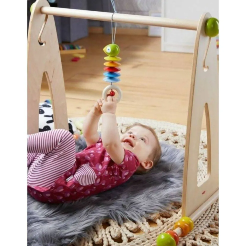 Dangling Wooden Figure Parrot Stroller and Crib Toy