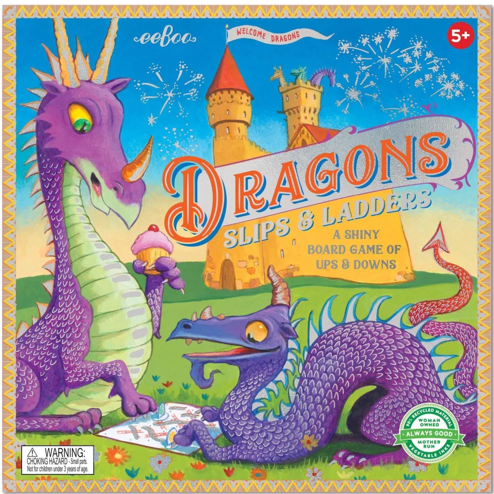 Dragons Slips & Ladders Board Game