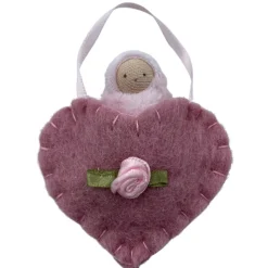 Felt Heart Pocket Baby
