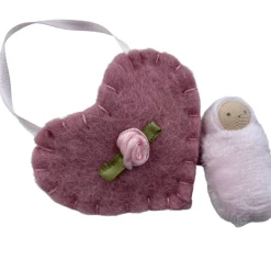 Felt Heart Pocket Baby