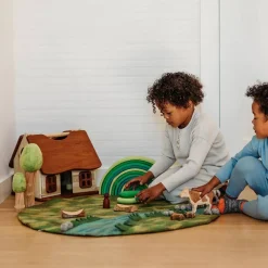 Felted Spring Play Mat Playscape