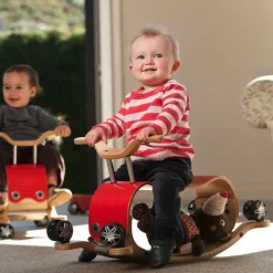 Flip 2-in-1 Wooden Ride-On and Rocking Toy