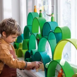 Forest Green Wooden Rainbow Tunnel