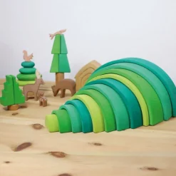 Forest Green Wooden Rainbow Tunnel