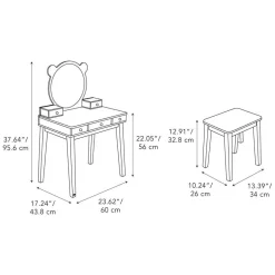 Forest Wooden Dressing Table and Stool