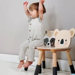 Forest Wooden Raccoon Chair