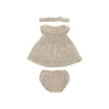 Knit Doll Outfit - 12" Dress & Headband