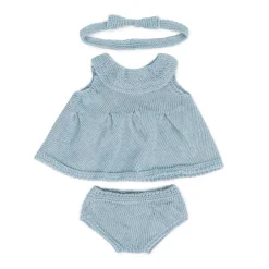 Knit Doll Outfit - 14" Dress & Headband