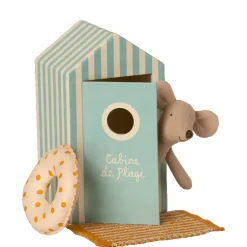 Little Brother Mouse in a "Cabin de Plage" Cabana