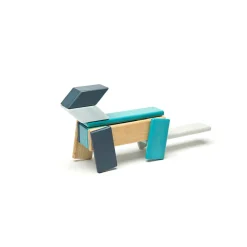 Magnetic Wooden Blocks - 14 Piece Set - Blues