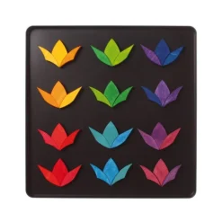 Magnetic Wooden Tile Puzzle - Rainbow Wheel