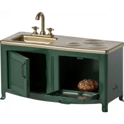 Miniature Kitchen for Mice - Dark Green