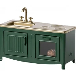 Miniature Kitchen for Mice - Dark Green