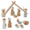 Natural Wood Nativity Set