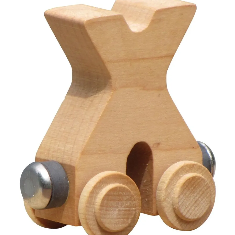 Natural Wooden Name Train Letters