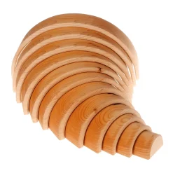 Natural Wooden Rainbow Tunnel - 12 Piece