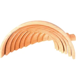 Natural Wooden Rainbow Tunnel - 12 Piece