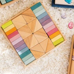 Pastel Duo Wooden Block Set