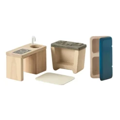 PlanSpace Modular Wooden Dollhouse -  Kitchen And Dining Room