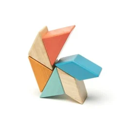 Pocket Pouch Prism Wooden Magnetic Blocks - Sunset