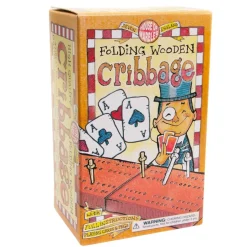 Pocket-sized Wooden Cribbage Set