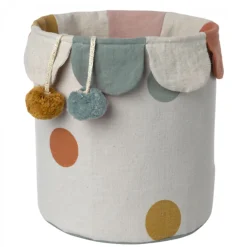 Polka Dot Basket - Rose