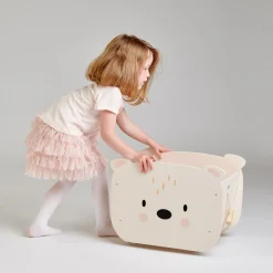 Pull Along Bear Cart and Toy Box