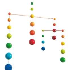 Rainbow Balls - Wooden Mobile