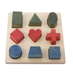 Rainbow Shapes Wooden Puzzle