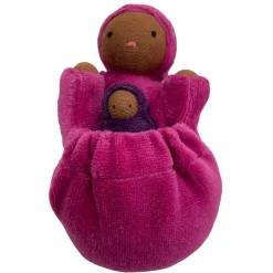 Raspberry Pink Pocket Mama Waldorf Doll
