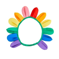 Silk Rainbow Petal Crown