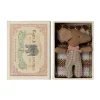 Sleepy Wakey Baby Mouse in a Matchbox - Rose