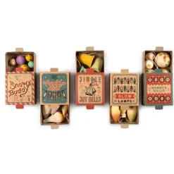 Twinkle Mist Wooden Ornament Set