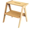 Two-Step Wooden Step Stool - Natural
