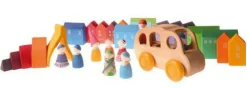 Village Building Blocks Set