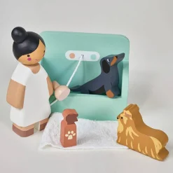 Waggy Tails Wooden Dog Salon