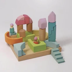 Wooden Building World Cloud Play Set