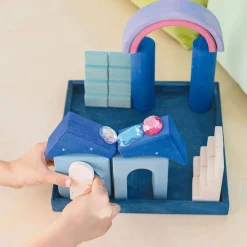 Wooden Building World Polar Light Set