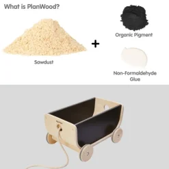 Wooden Chalkboard Wagon
