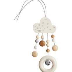 Wooden Dangling Figure Dots with Bell