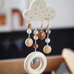 Wooden Dangling Figure Dots with Bell