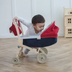 Wooden Doll Stroller