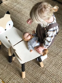 Wooden Forest Fox Chair